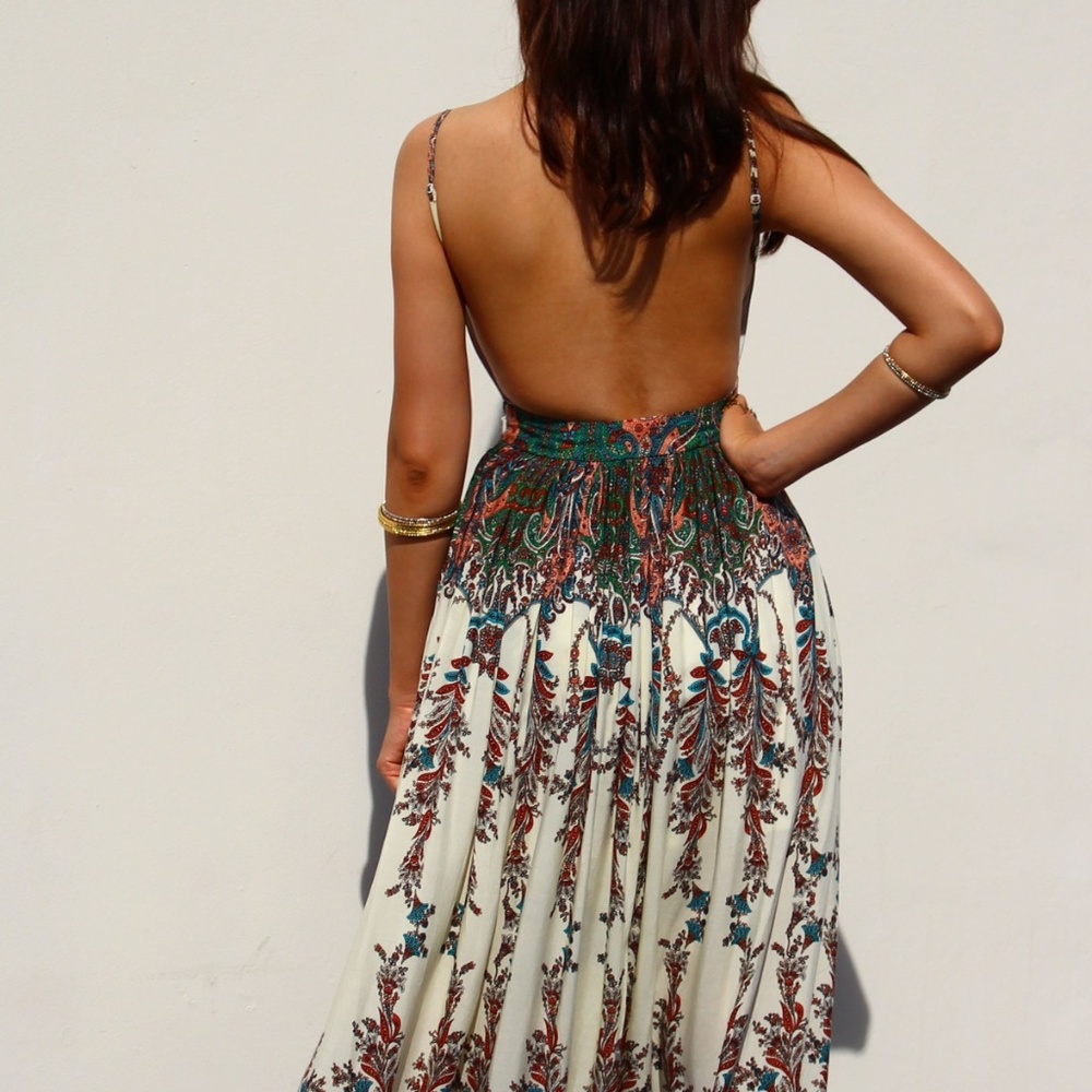 NWT Maxi Sundress - Open Back Ladies Size S-L - Picture 2 of 8